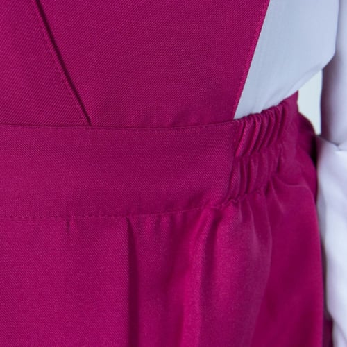 مريول مدرسي إبتدائي فوشي مع قميص أبيض