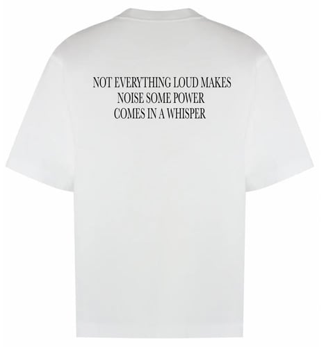 WHITE & BLACK T-SHIRT OVER SIZE