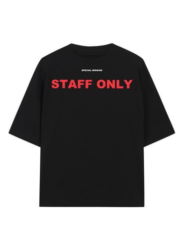 BLACK T-SHIRT OVER SIZE