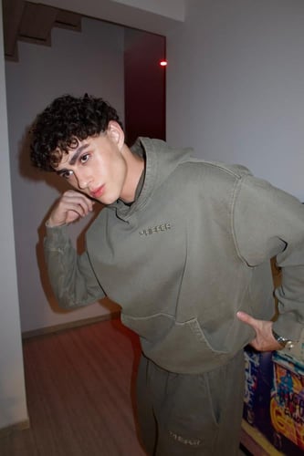 HOODIE DARK GRAY OVER SIZE