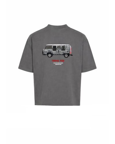 GRAY T-SHIRT OVER SIZE