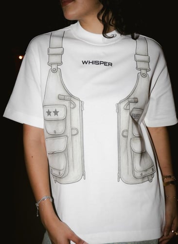 WHITE T-SHIRT OVER SIZE