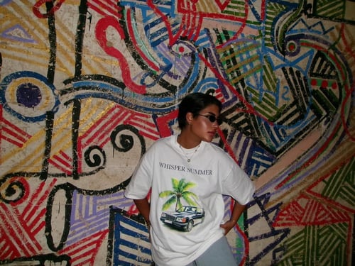 WHITE T-SHIRT OVER SIZE