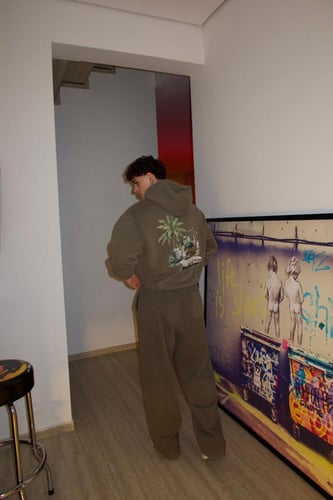 HOODIE DARK GRAY OVER SIZE