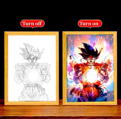 لوحة مضيئة dragon ball