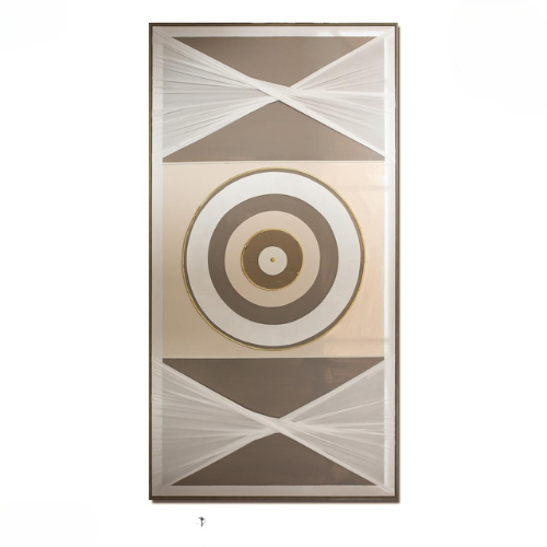 لوحة جدارية قماشية و اشكال هندسية