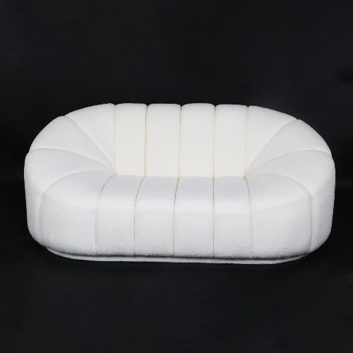 كنبة بوكليه لون ابيض