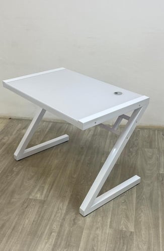 مكتب كمبيوتر زجاج مقاس 1 م بلونين