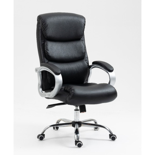 كرسي مكتب جلد بعجلات