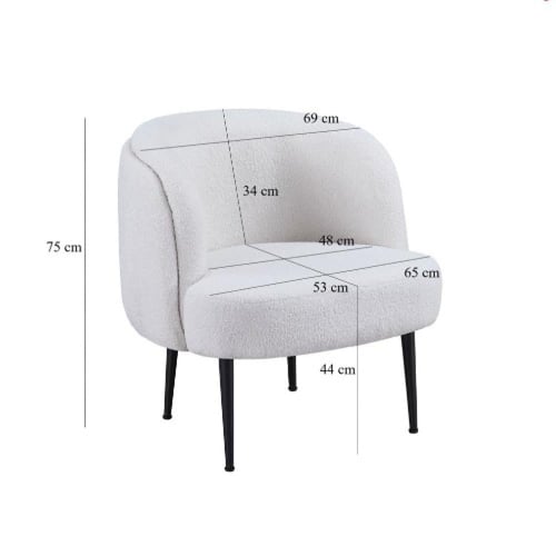 كرسي بوكلية اسود و متعدد الالوان