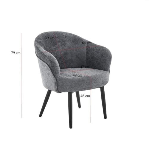 كرسي مفرد ازرق و متعدد الالوان