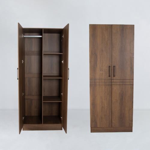 دولاب ملابس خشب بني متعدد المقاسات