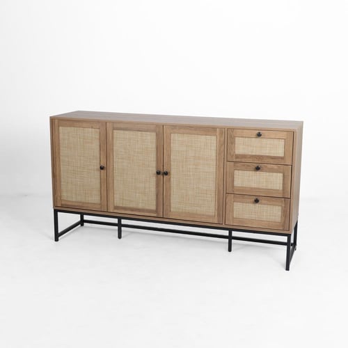 دولاب بوفيه خشب وراتان