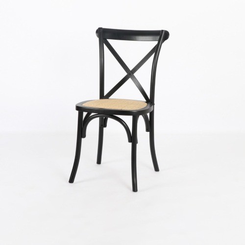 كرسي راتان خشب 3 الوان