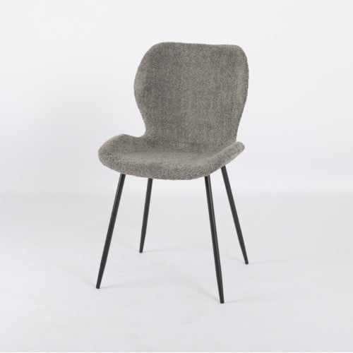 كرسي بوكليه بيج قماش 4 الوان