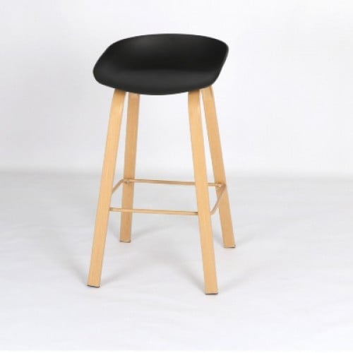 كرسي بار خشب منجد