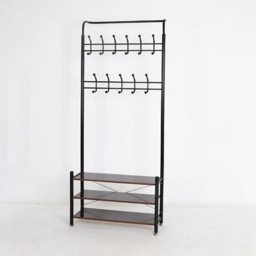 علاق ملابس حديد مع ارفف احذية