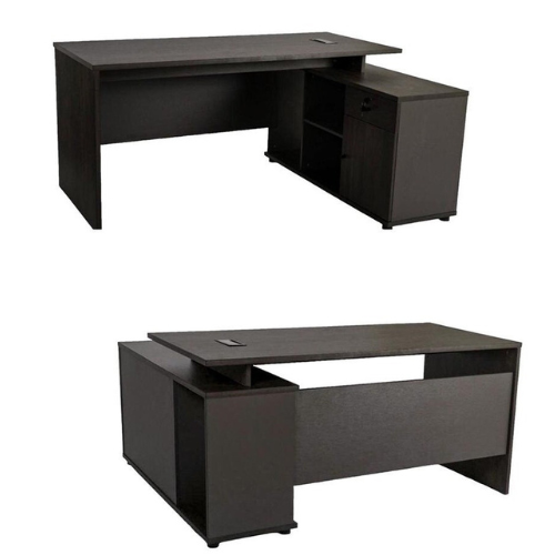 مكتب خشب رمادي غامق 160 سم