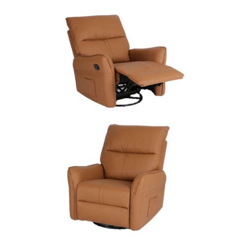 كرسي استرخاء فاخر جلد 3 في 1