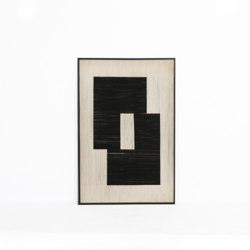 لوحة جدارية بتصميم هندسي متداخل