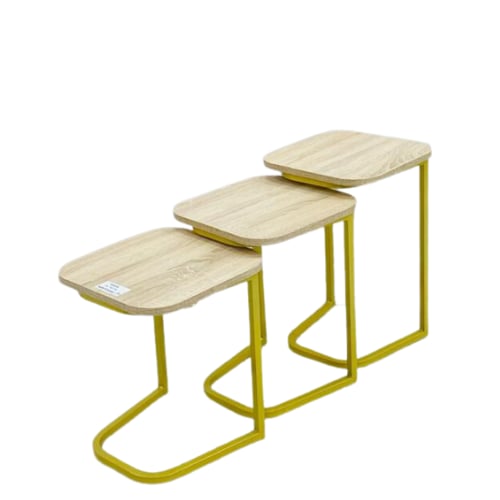 طقم طاولات تركي مدرج ثلاثي