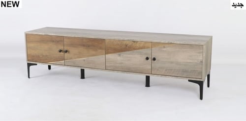 طاولة تلفزيون مع بابين للادراج