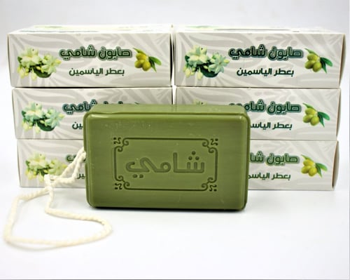 صابون غار شامى بعطر الياسمين كرتون شد 24 حبة