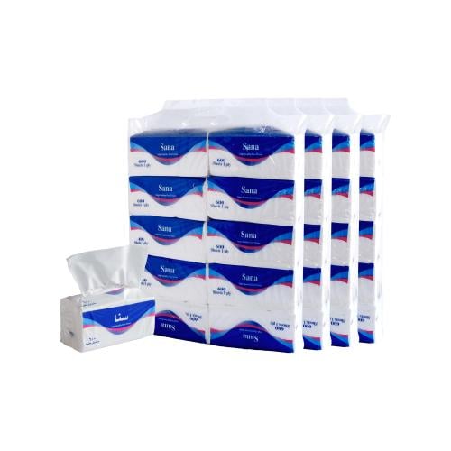 مناديل سنا 40 عبوة (العبوة 600) - نعومة فائقة