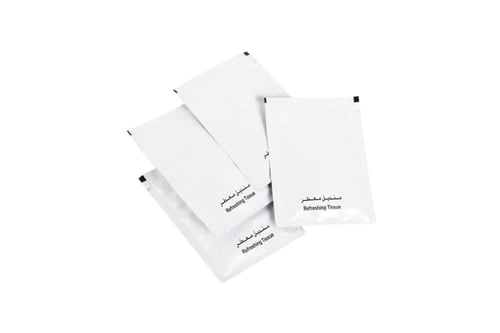 مناديل معطرة منعشة بحجم 10*7 سم - 1000حبة