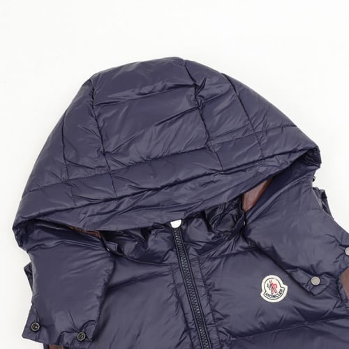 Moncler maya hooded logo down vest