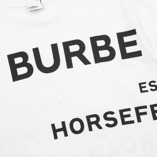 Burberry thick rubber letter logo print short slee...