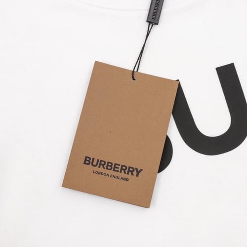 Burberry thick rubber letter logo print short slee...