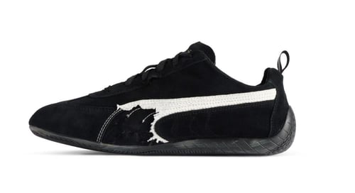 Speedcat Suede Balenciaga in Black/white