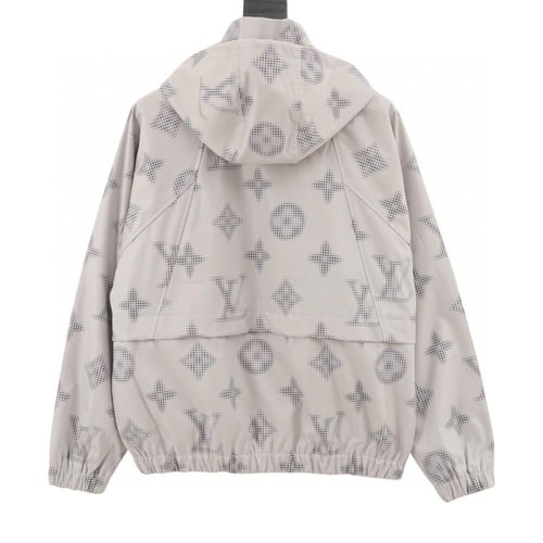 Presbyon full of prints trench coat zippered jacke...