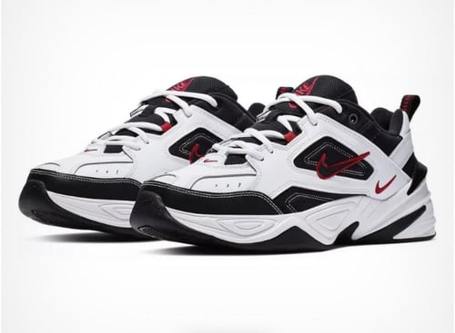 Nike M2k White Black Red