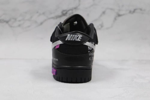 Off-White x Nike Dunk Low The 50 Black Silver