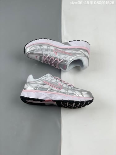 NIKE P-6000 W SNEAKER White, Silver & Pink