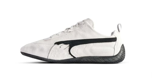 Speedcat Suede Balenciaga in White/black