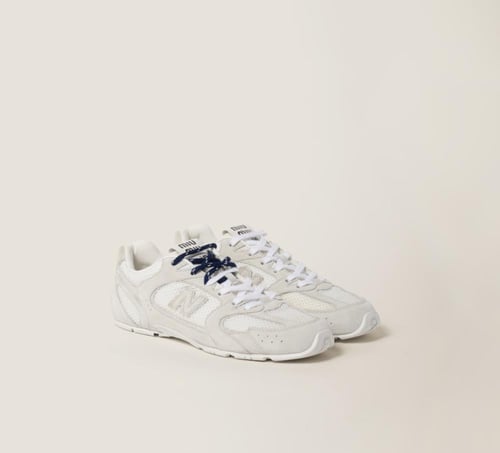 MIU MIU X New Balance Double Lace Mesh Sneakers