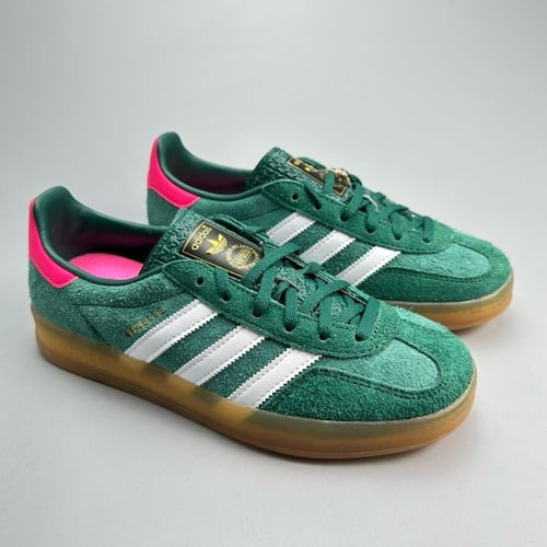 adidas Originals Gazelle Indoor Green Lucid Pink