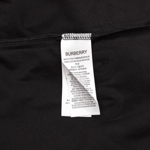 Burberry thick rubber letter logo print short slee...