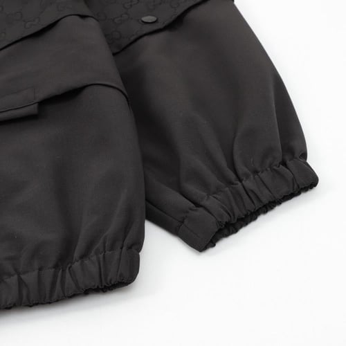 Stitched with a full print of an old flower hooded...