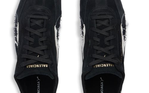 Speedcat Suede Balenciaga in Black/white