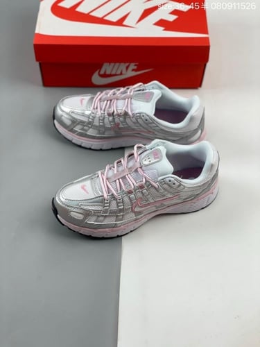 NIKE P-6000 W SNEAKER White, Silver & Pink
