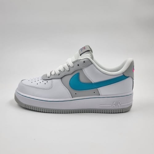 Nike Air Force 1 White Turquoise Blue