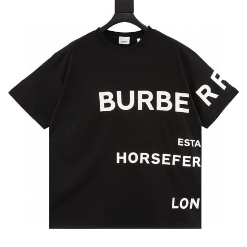 Burberry thick rubber letter logo print short slee...