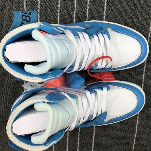 Air jordan 1 high off white Light Blue