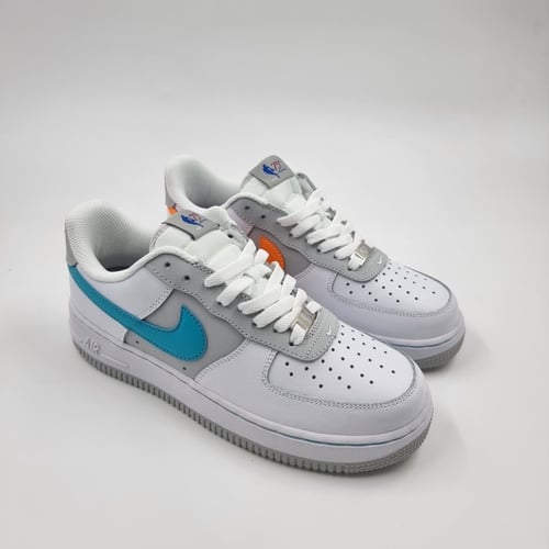 Nike Air Force 1 White Turquoise Blue