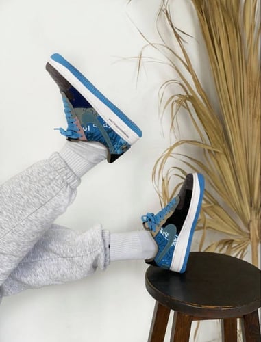 Nike Air Force 1 Blue Leather