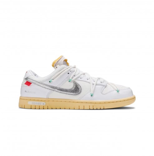 SB nike dunk low * OFF WHITE * Mattellic Silver